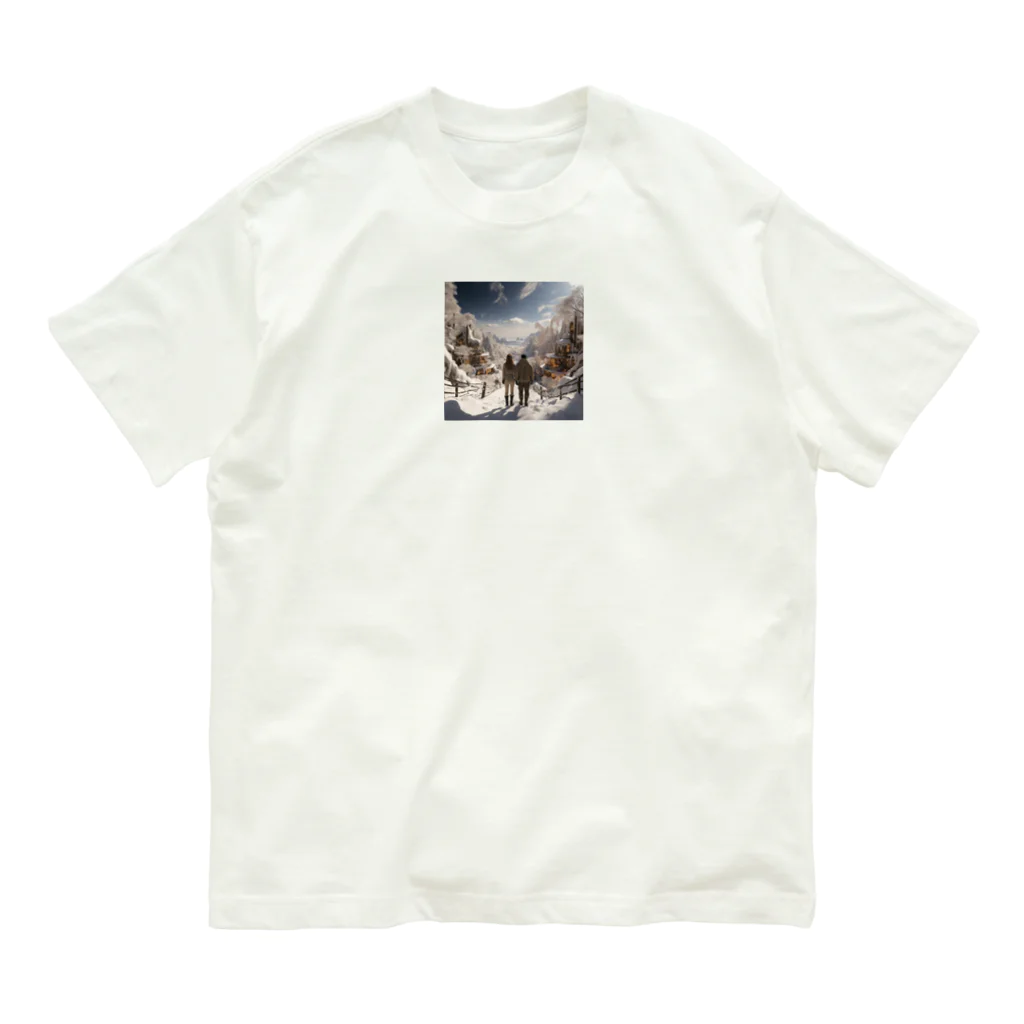 aoicanonのEnchanted Winter Vista Organic Cotton T-Shirt