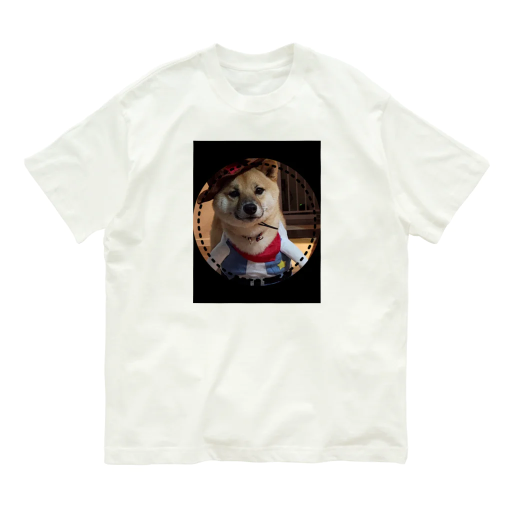 117hibikiの柴犬COOUo･ｪ･oU オーガニックコットンTシャツ