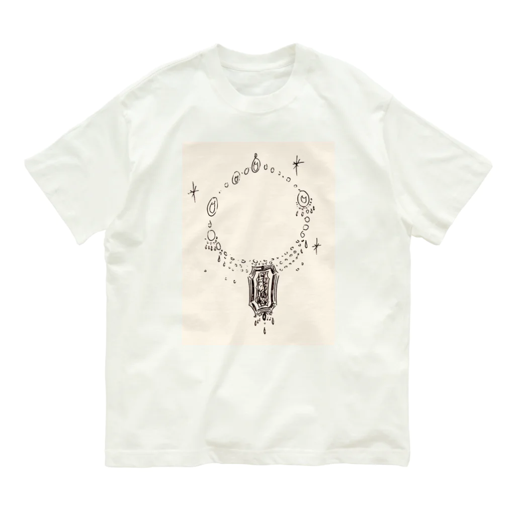 mermaidandwhitehorseのジュエリーシリーズ 01 オーガニックコットンTシャツ