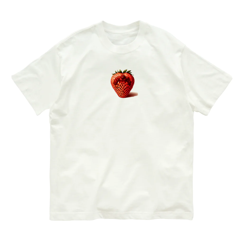 ゴリラショップのThe Mighty Gorilla Strawberry  オーガニックコットンTシャツ