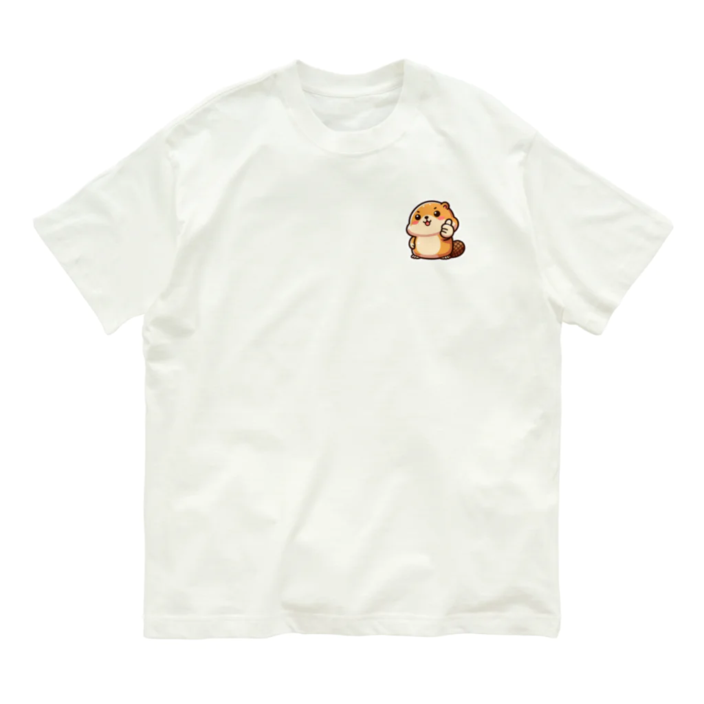 tsukino-utenaのタヌキじゃないよ！ボク、マーモット！！ オーガニックコットンTシャツ