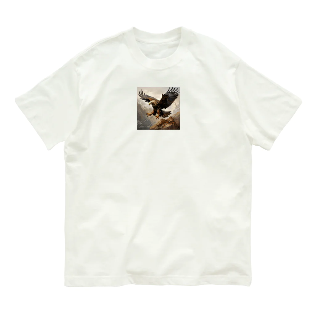 AQUAMETAVERSEの大鷲が獲物を狙っている瞬間　Hime  2530 Organic Cotton T-Shirt