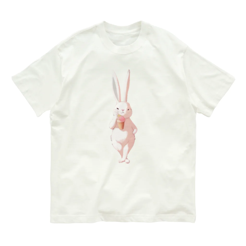 NaROOMのPopular Rabbit 🐰 オーガニックコットンTシャツ