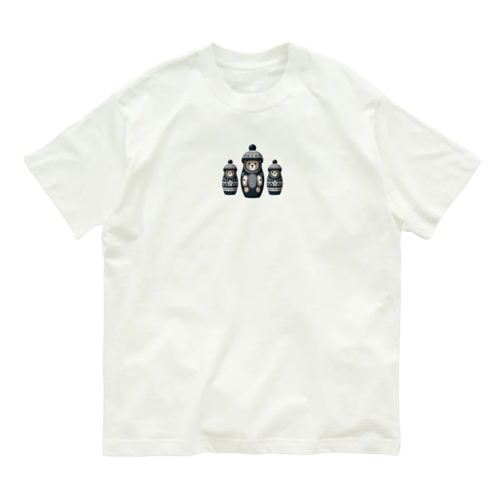 itanki3のグリズリーこけし オーガニックコットンTシャツ