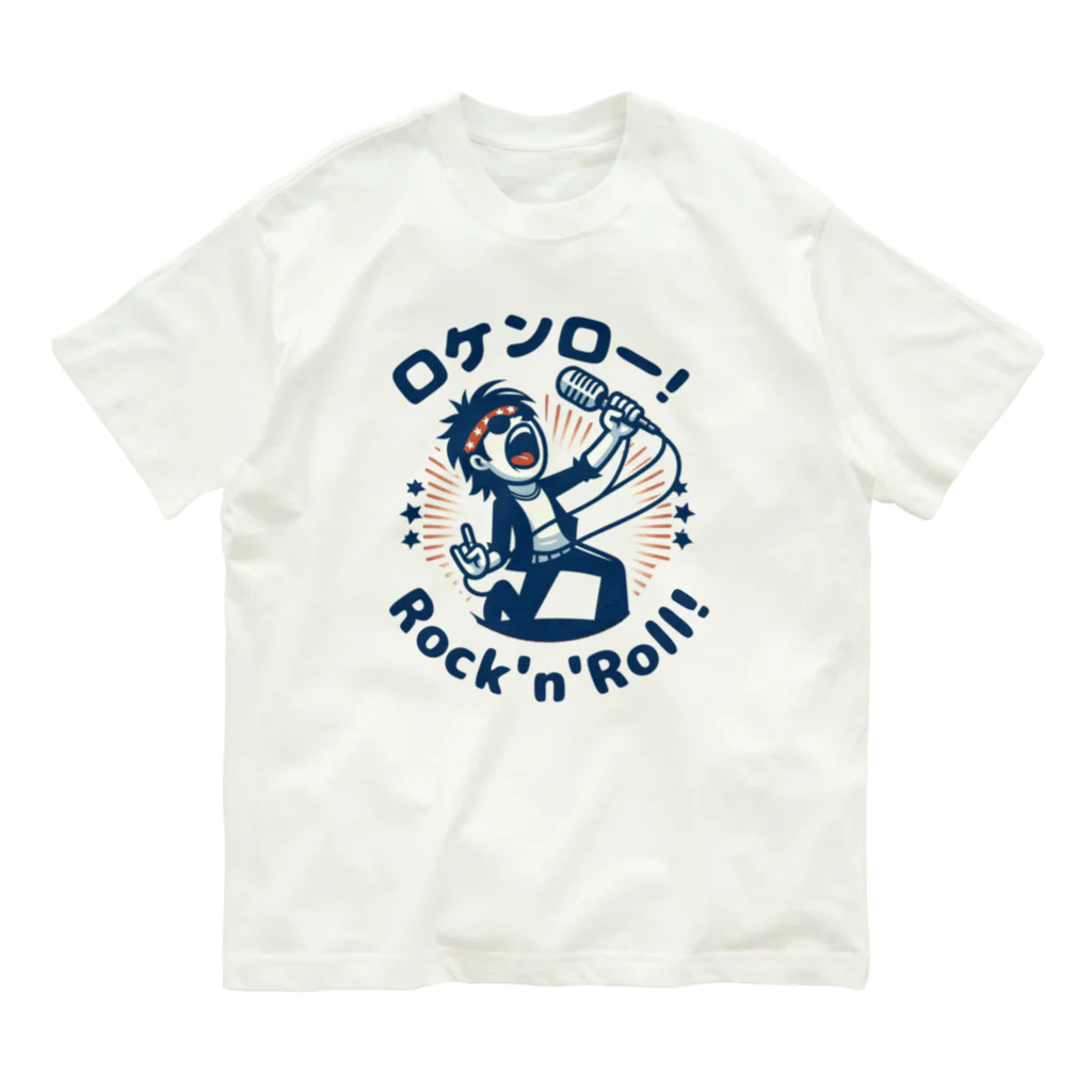 ロック堂のロケンロー オーガニックコットンTシャツ