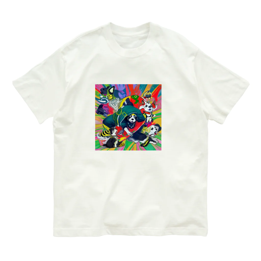 FoL_andのdogまん オーガニックコットンTシャツ