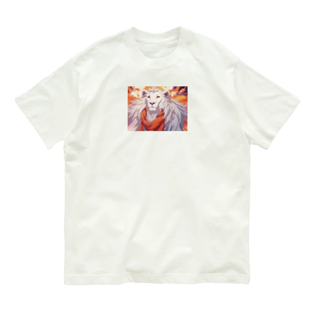 madatubomiのハンサムライオン🦁 オーガニックコットンTシャツ