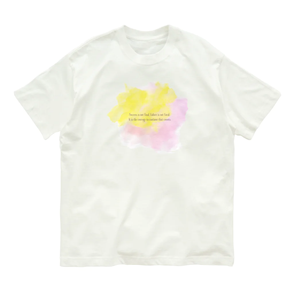 mame SHOPのKUMO☁️×名言　Spring ver. Organic Cotton T-Shirt