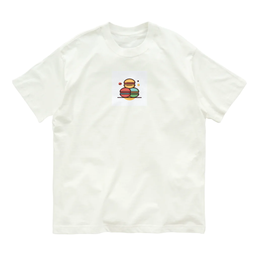ハチ-8のマカロン　カラフル Organic Cotton T-Shirt