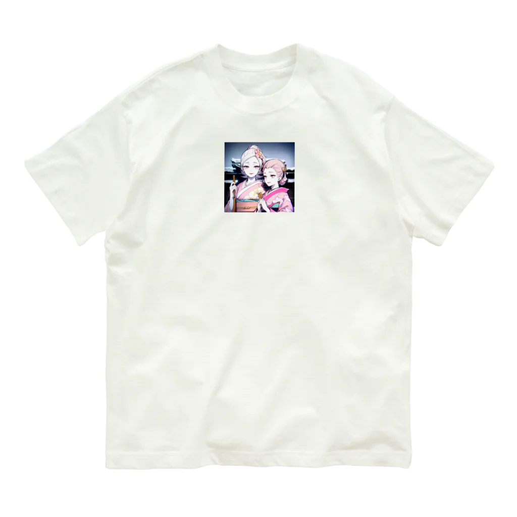 bigbamboofamilyの白く透き通る肌の娘達 Organic Cotton T-Shirt