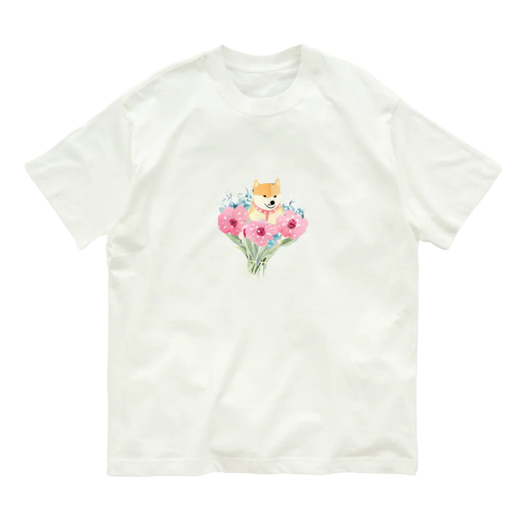 Wifebearの花束としばまる Organic Cotton T-Shirt