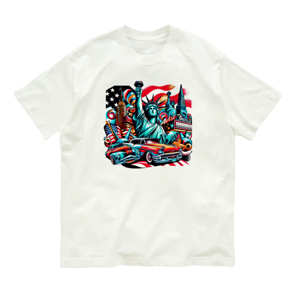 tsukino-utenaのThe アメリカン・ドリーム オーガニックコットンTシャツ