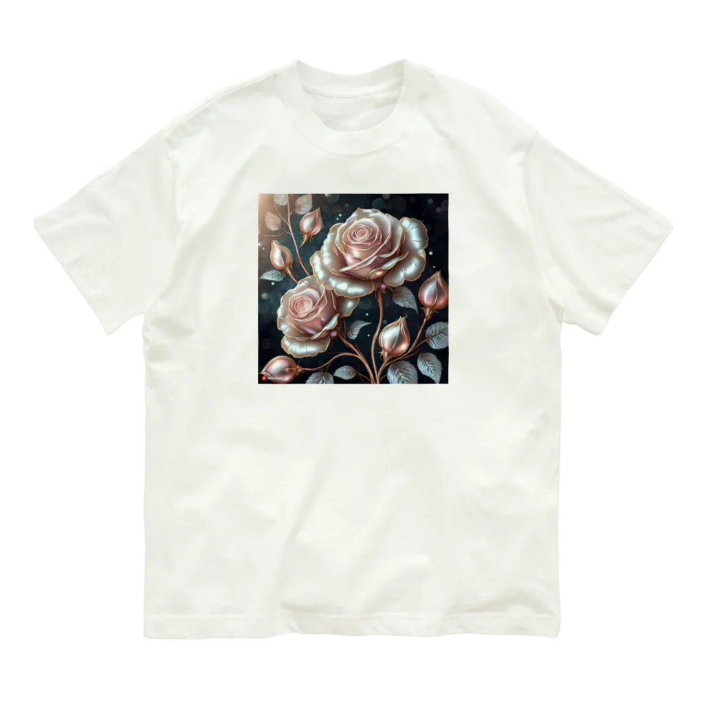 ALICE_nonのパールばら Organic Cotton T-Shirt