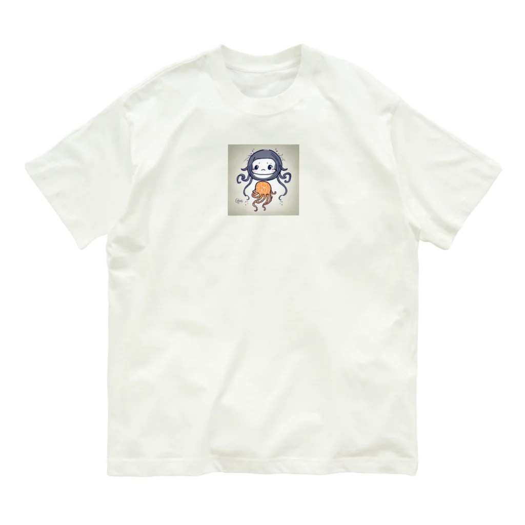 MEGROOVEのクラゲの子 オーガニックコットンTシャツ