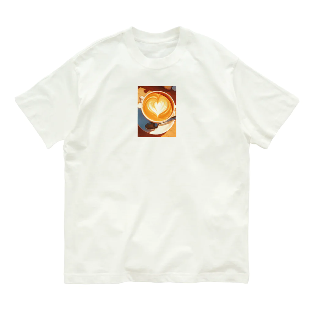 AQUAMETAVERSEのカフェラテで至福の一杯　BLUE PLUM  691 Organic Cotton T-Shirt