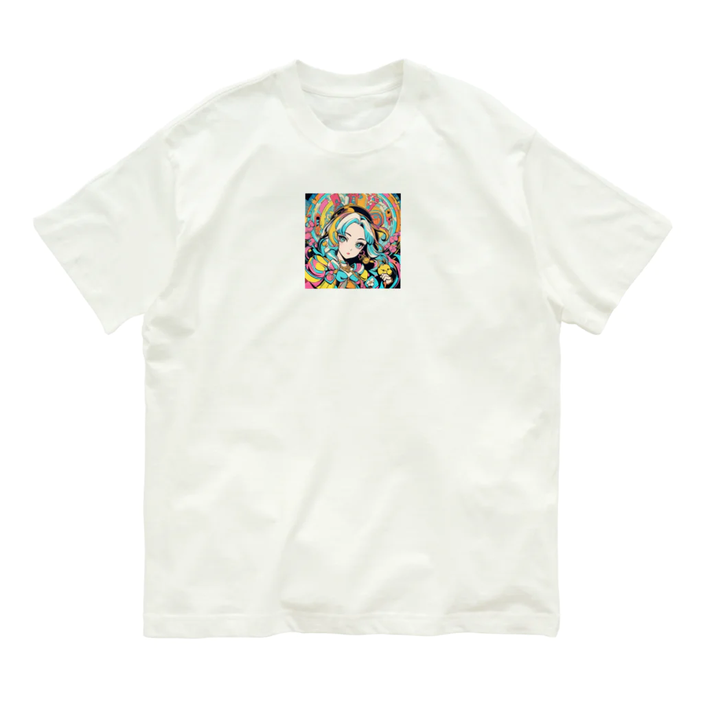 カピパーラ🐻のあなたの幸運を思ってる♪開運ガール04 Organic Cotton T-Shirt