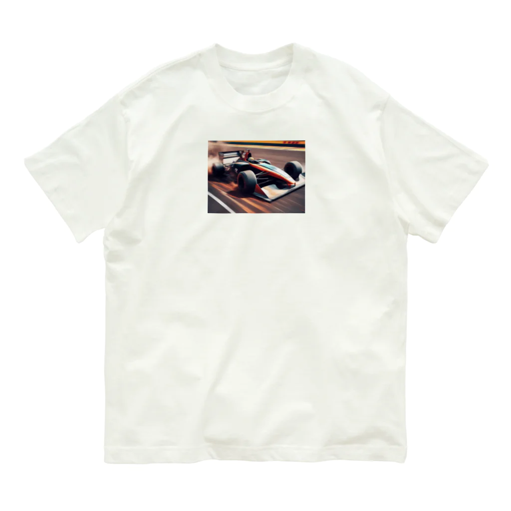 Kamumaのレーシングカーのスリリングな一瞬 Organic Cotton T-Shirt