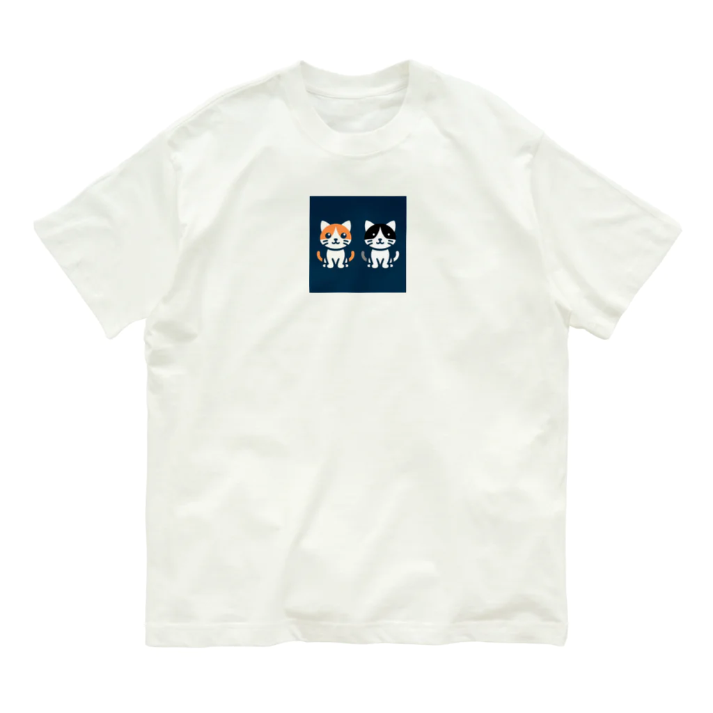 yooosukeeの狛猫 オーガニックコットンTシャツ