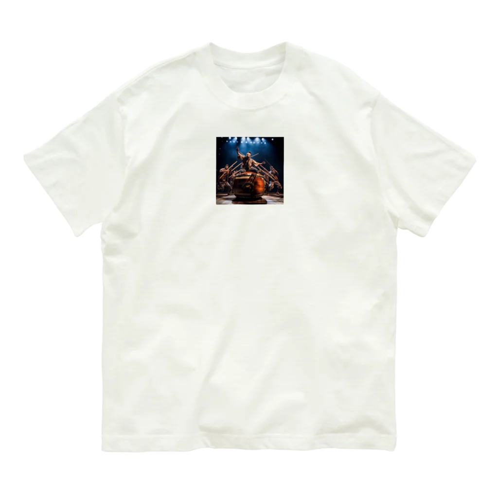 AQUAMETAVERSEの大太鼓の演奏　なでしこ1478 Organic Cotton T-Shirt