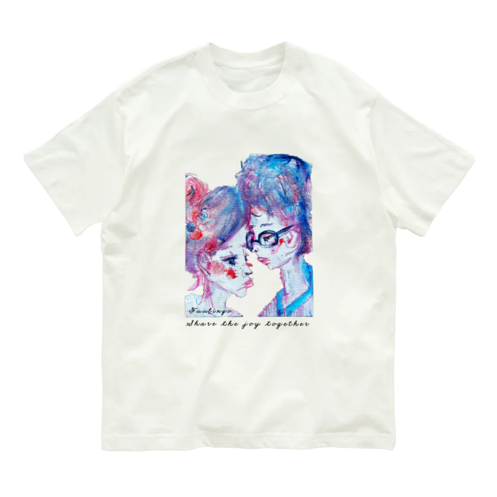 be_artのうれしいもわかち合える Organic Cotton T-Shirt