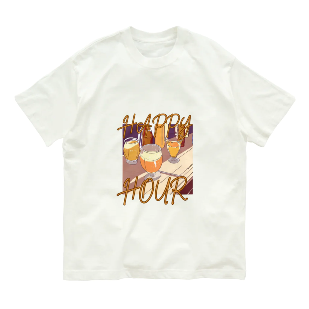 酔いどれの集いのHAPPY HOUR(ハッピーアワー) オーガニックコットンTシャツ