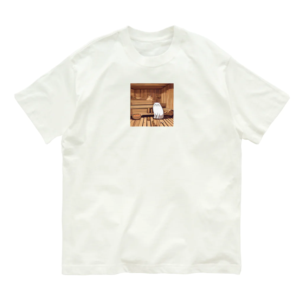 yosshiyyのぶさかわ猫 Organic Cotton T-Shirt