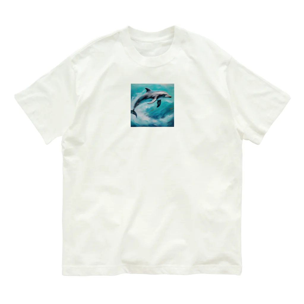 sora377の水中のバレリーナ、イルカ Organic Cotton T-Shirt