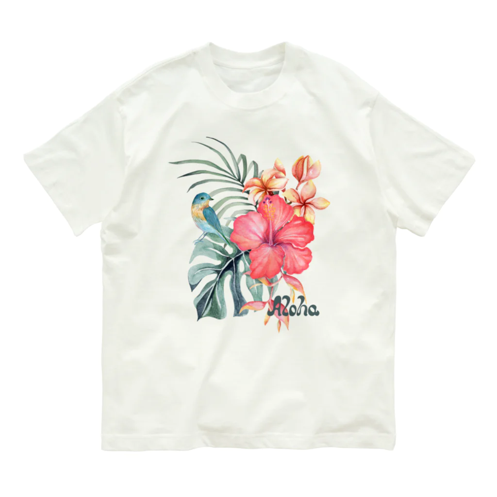 きら星のALOHA オーガニックコットンTシャツ