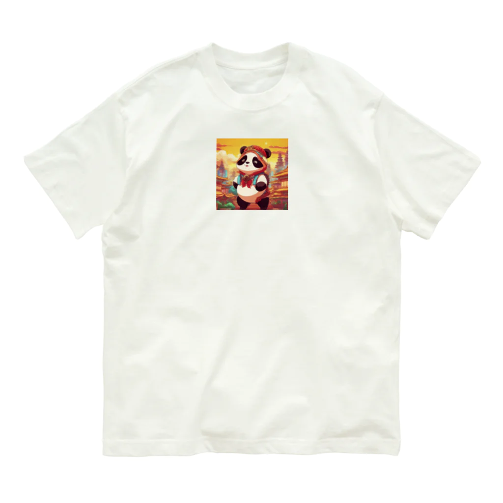 crazypanda2の冒険パンダ Organic Cotton T-Shirt