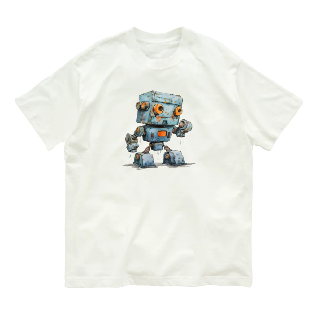 Sachi0625のレトロ戦闘ロボットＴ オーガニックコットンTシャツ