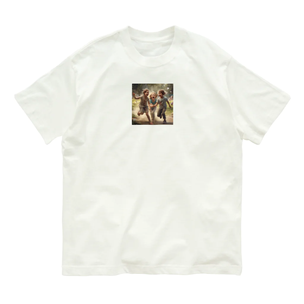 てぃっちゃんの子供たちが楽しんでる Organic Cotton T-Shirt