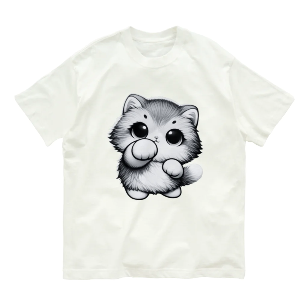 yumekauのニャンパンチ Organic Cotton T-Shirt