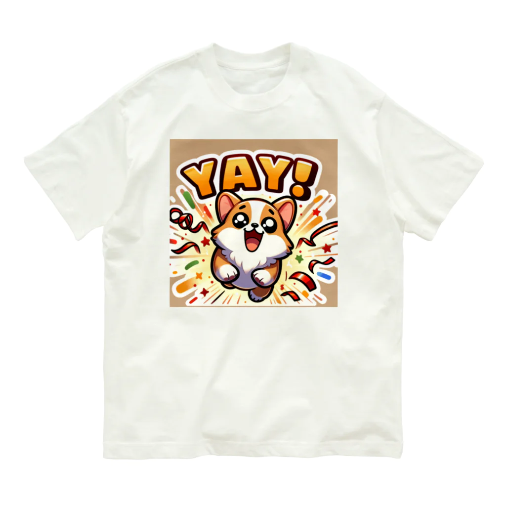 keikei5の超キュートな柴犬 Organic Cotton T-Shirt