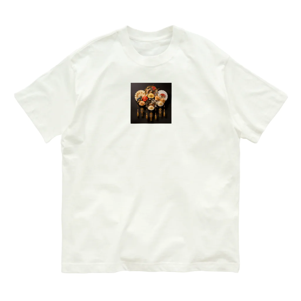 AQUAMETAVERSEの装飾扇　なでしこ1478 Organic Cotton T-Shirt
