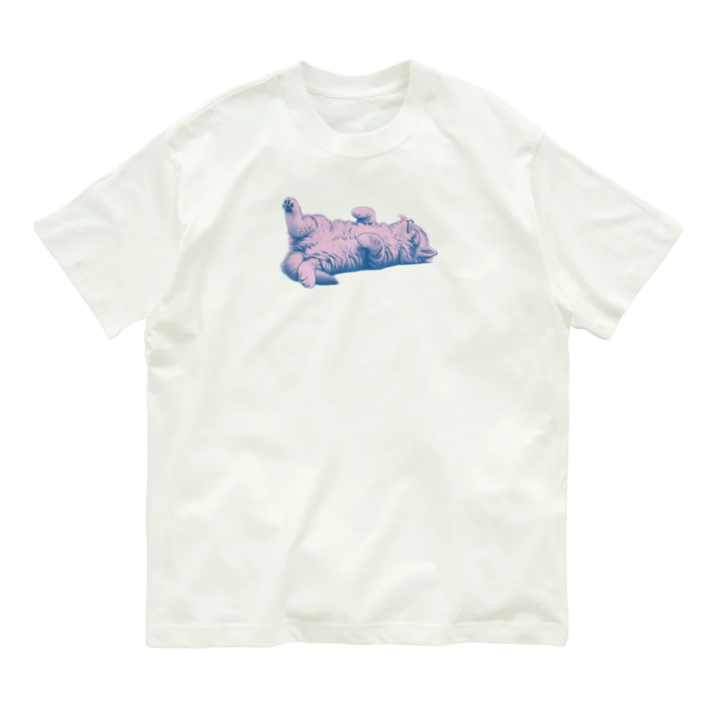 sansamのねこごろり Organic Cotton T-Shirt