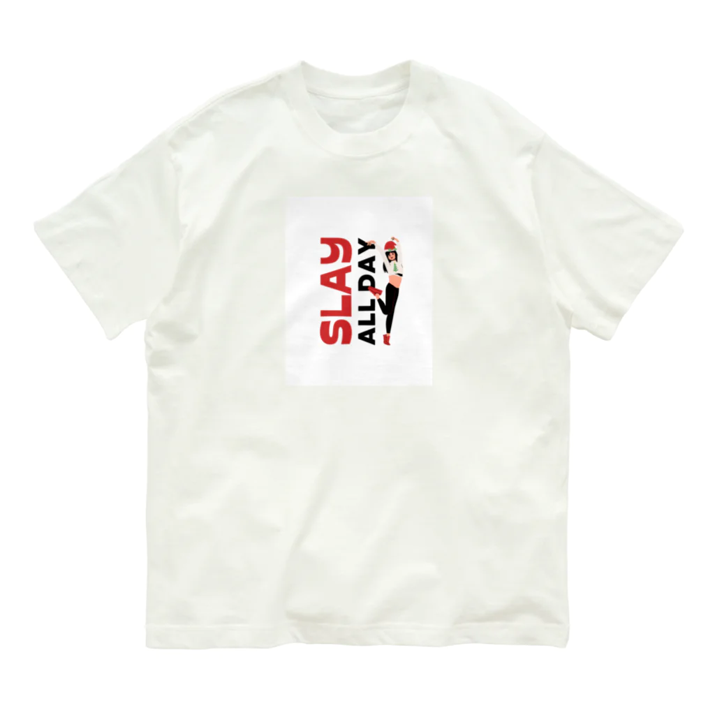 Persona-TechのSLAY ALL DAY オーガニックコットンTシャツ