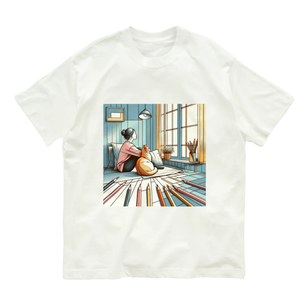 Show-unのねことわたし Organic Cotton T-Shirt