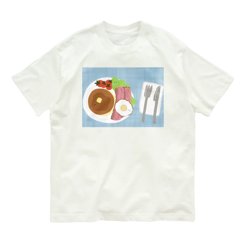 ささき牧場店の朝食ズ オーガニックコットンTシャツ