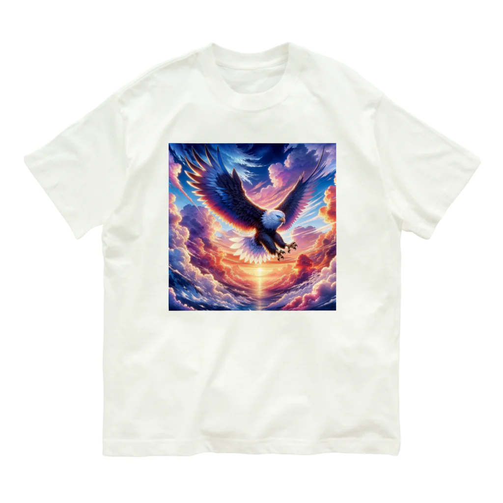 creatoonの空と大鷹 Organic Cotton T-Shirt