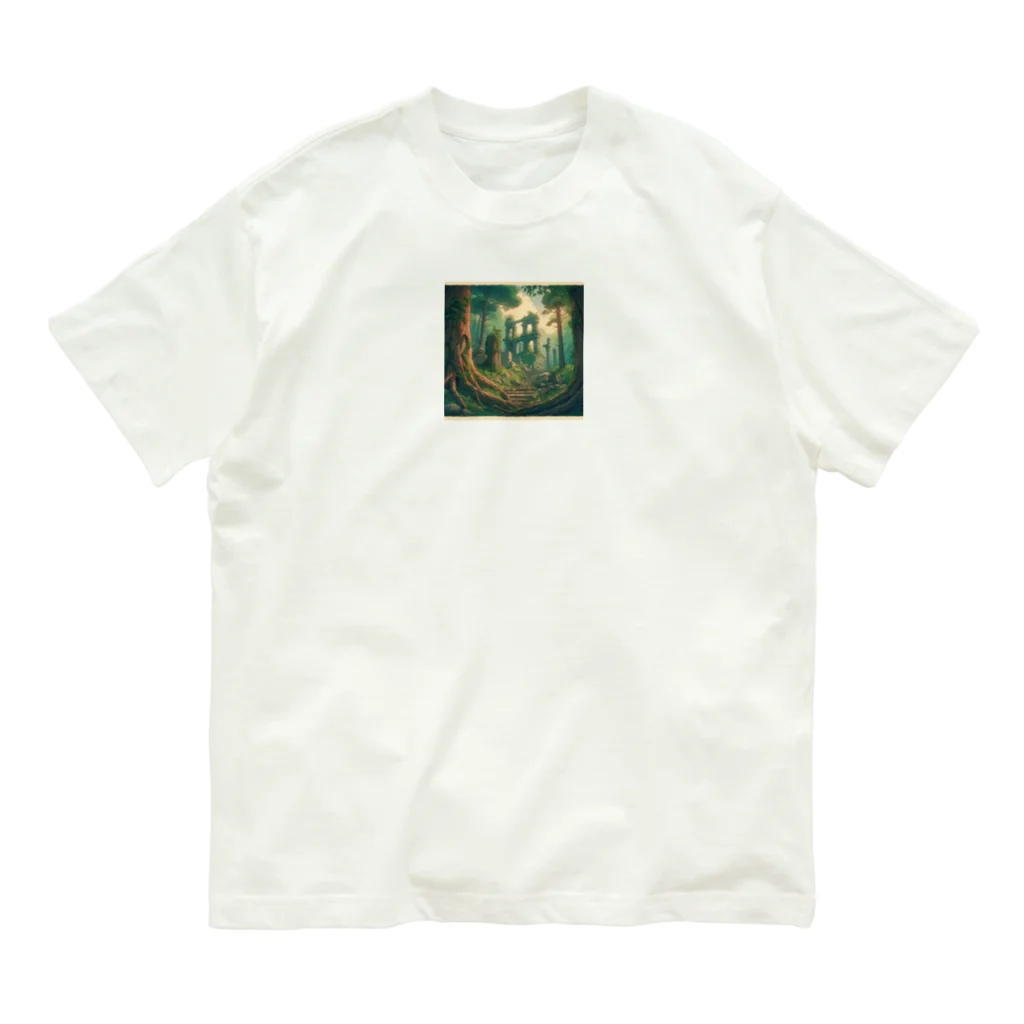 バナナシェアハウスの幻想の古代遺跡 Organic Cotton T-Shirt