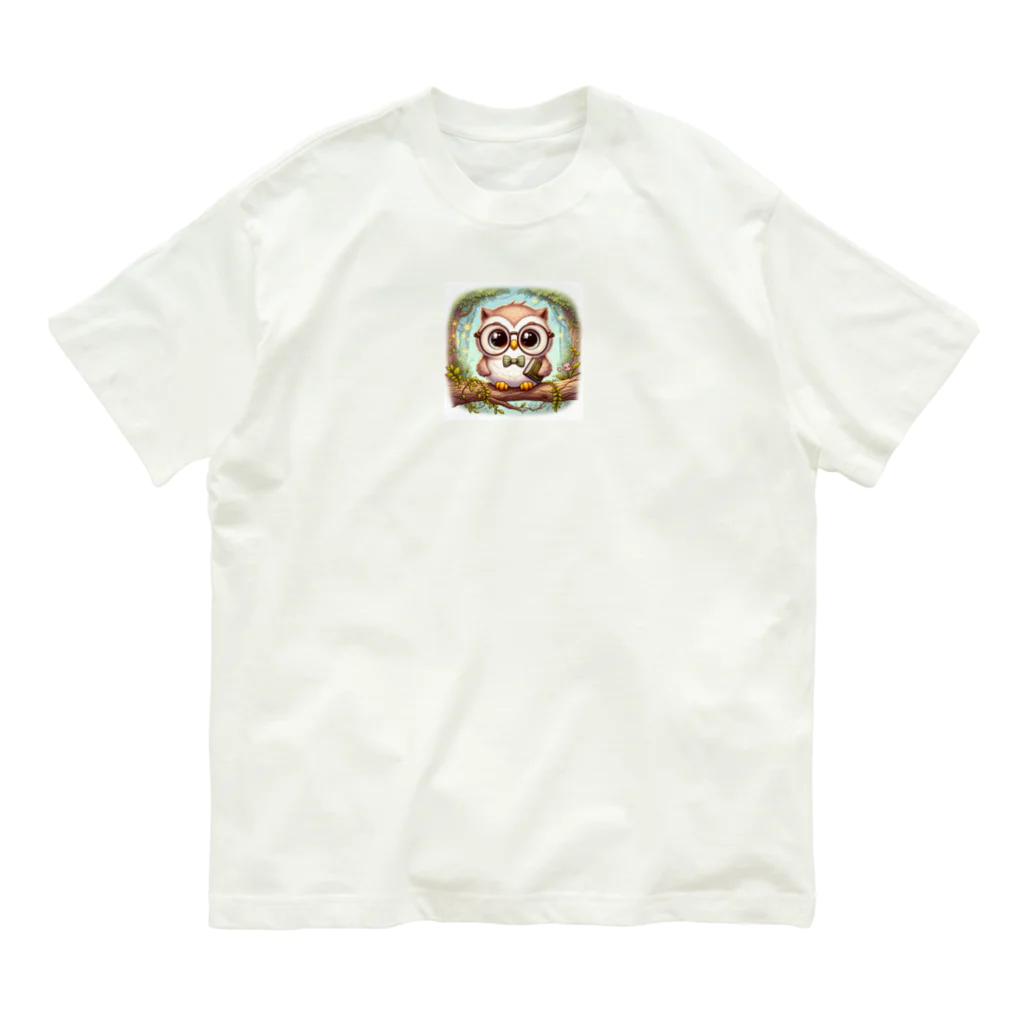 みきころん♡のフクロウちゃんはまるで癒しの天使 Organic Cotton T-Shirt