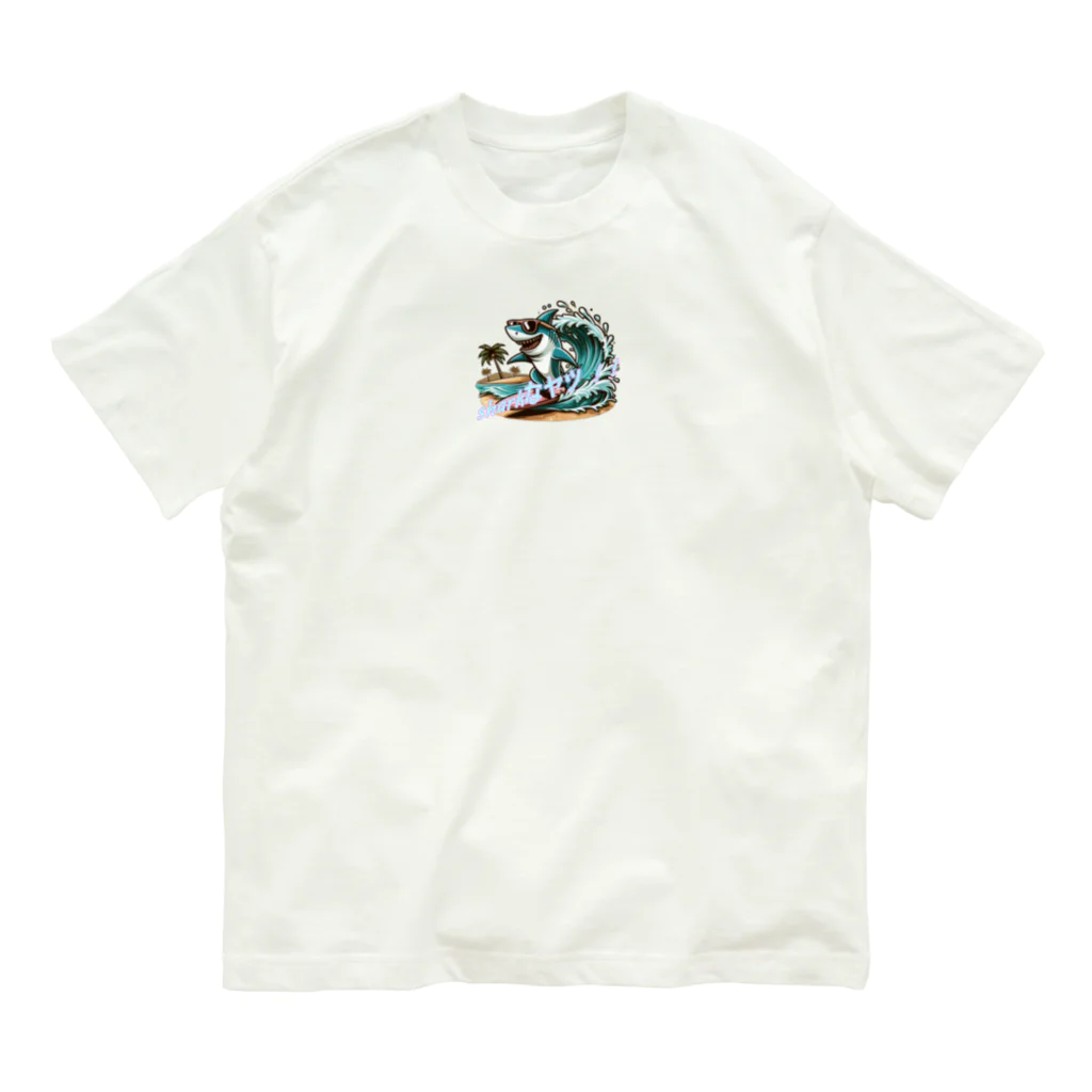 風来のSharkなヤツ!! オーガニックコットンTシャツ