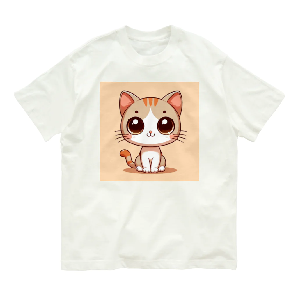 yos-1292583のねこニコばん オーガニックコットンTシャツ