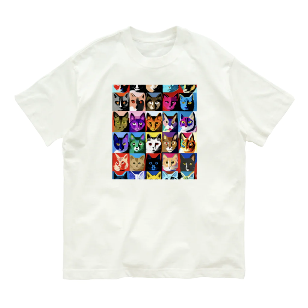 PAC (ポップアートキャット）のPAC (ポップアートキャット) Organic Cotton T-Shirt