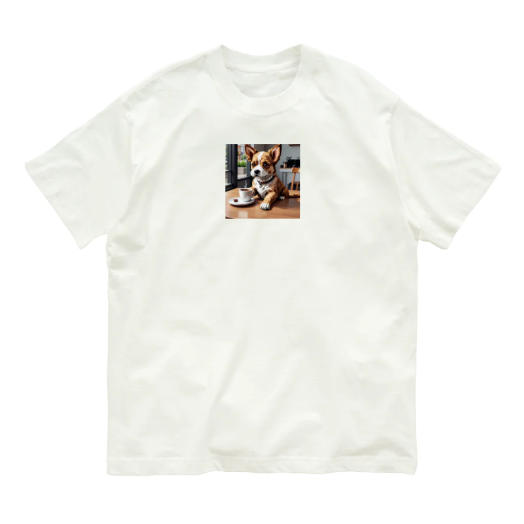 8-Bit Oasisのcoffee dog Organic Cotton T-Shirt