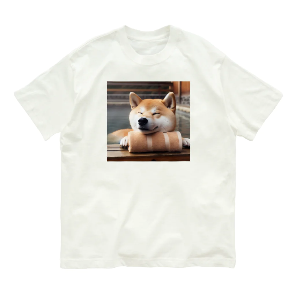 wonderwoofのほっこり柴犬 オーガニックコットンTシャツ