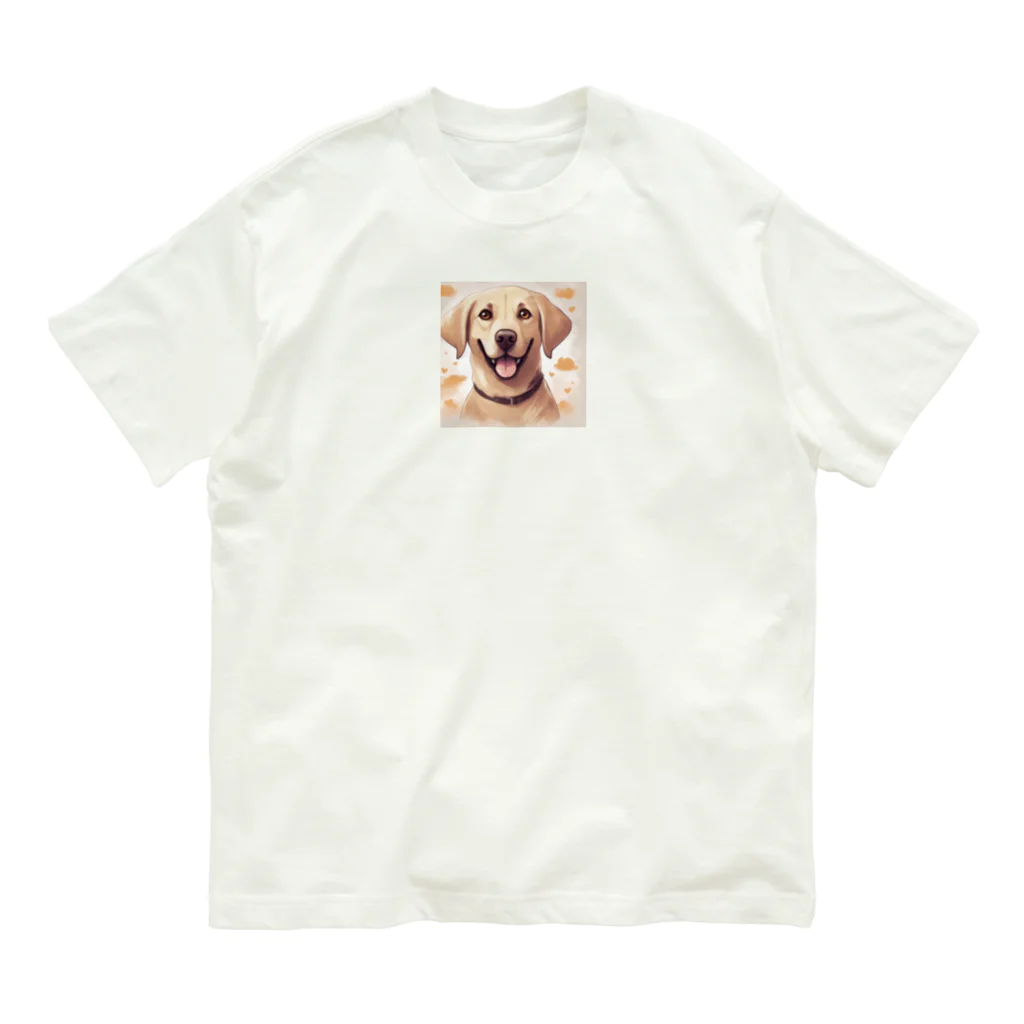 siawasejikanの素敵な笑顔のラブラドール Organic Cotton T-Shirt