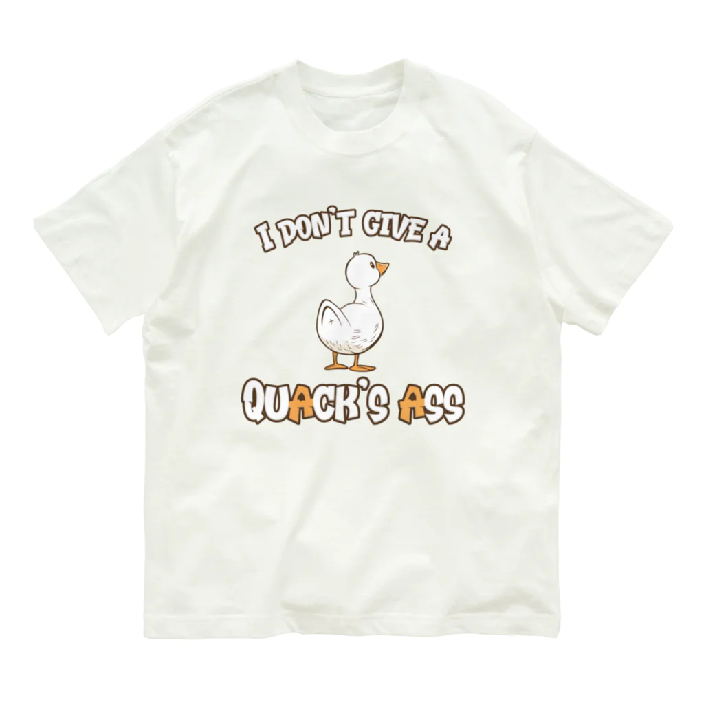 Stylo Tee Shopのアヒルが興味ねえぞ！ Organic Cotton T-Shirt