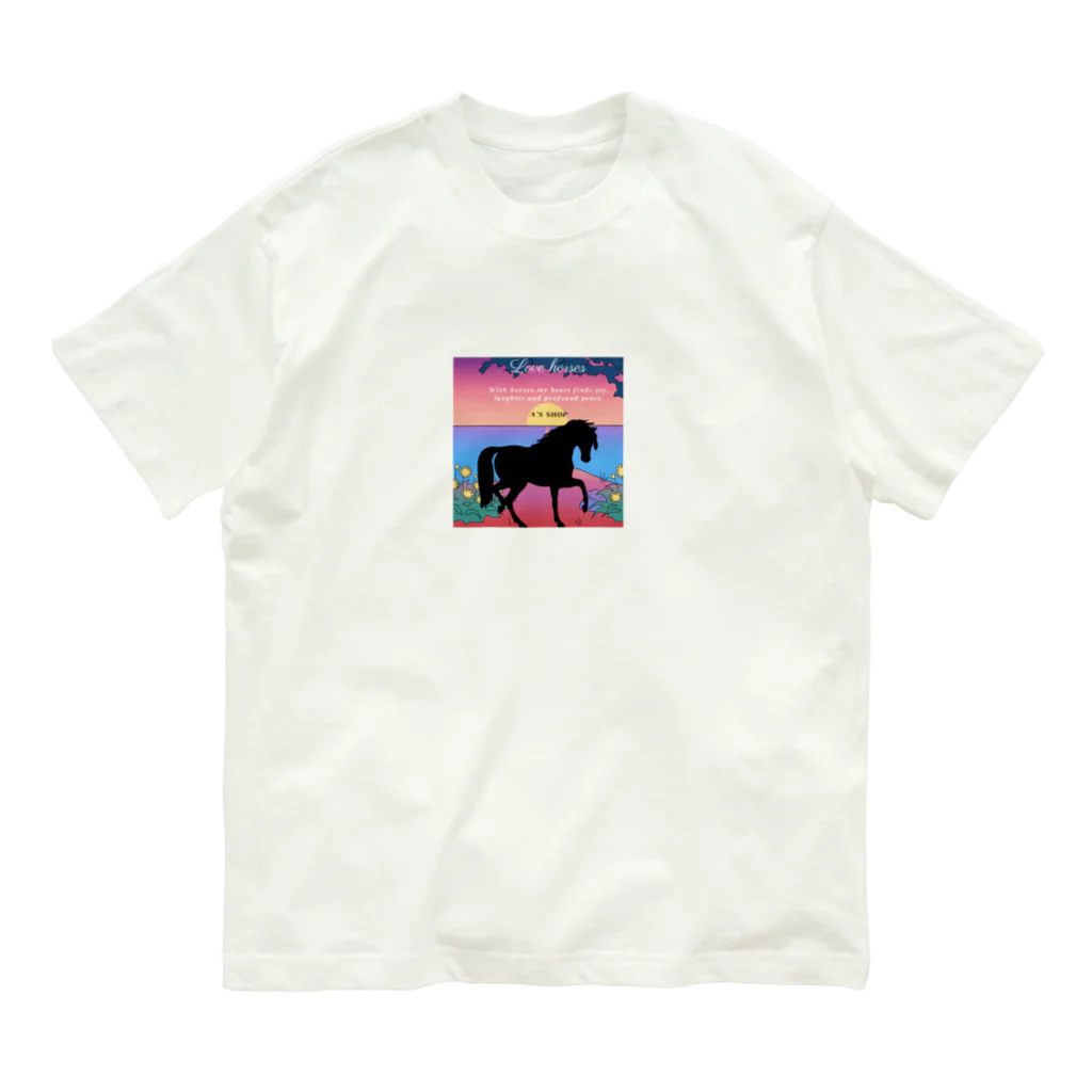 A'S  SHOPのJANETのSunset オーガニックコットンTシャツ