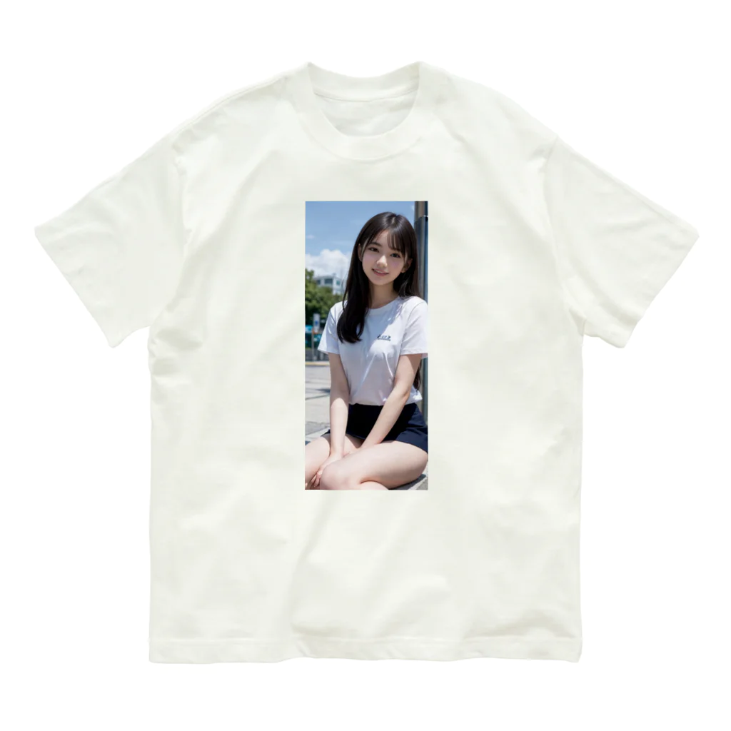 アニメイトのAI美女collection オーガニックコットンTシャツ